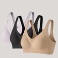 thumbnail image 5 of Mujeres Color Sólido Cuatro Filas Ajustable Inalámbrico Sujetador Levantamiento Reunión Diseño Plegable Comodidad Uso Diario, Ropa Interior Y Sujetadores de las Mujeres, 5 of 5