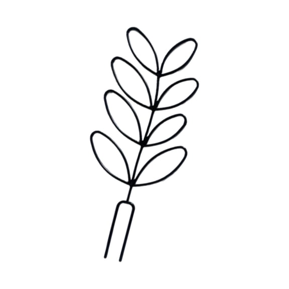 Mini Metal Plant Trellis, Leaf Honeycomb Shape Plant Support Stakes, Decorative Indoor Potted Plant Trellis, Small Climbing Plant Trellis, Easy Insert Garden Trellis for Houseplants