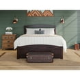 thumbnail image 2 of Queen Platform Bed -Solid Wood Bed Frame with Footboard & Charging Station, Espresso Finish, 2 of 6