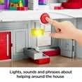 thumbnail image 5 of Fisher-Price Little People Toddler Playhouse, Big Helpers Home Electronic Playset, 7 Play Pieces, 5 of 6