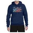 thumbnail image 2 of Wild Bobby,Colorful Football Mom Sports Unisex Graphic Hoodie Sweatshirt, Navy, Large, 2 of 3