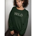 thumbnail image 2 of Wild Honey Leopard Pattern Sweatshirt Women -Image by Shutterstock, Female 4X-Large, 2 of 4