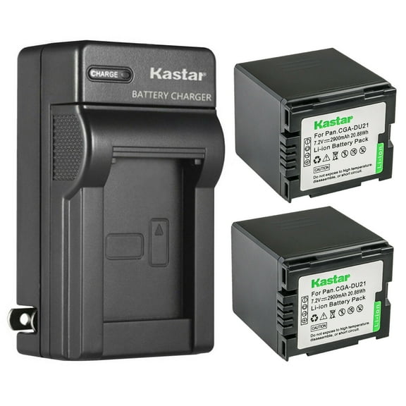 Kastar 2-Pack DZ-BP21 Battery and AC Wall Charger Replacement for Hitachi DZ-HS500E, DZ-HS500SW, DZ-HS501, DZ-HS503, DZ-HS803, DZ-HS903, DZ-BD70, DZ-BD7H, DZ-BD9H Camera