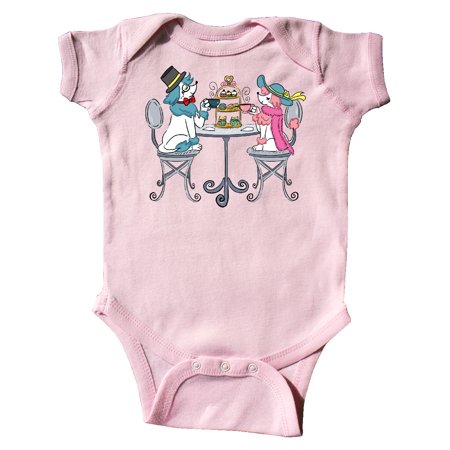

Inktastic Colorful French Poodles With Tea Gift Baby Boy or Baby Girl Bodysuit
