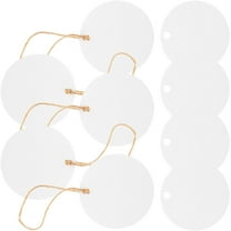 Soimiss Blank Hang Tags Round Gift Tags Writable 1 Set
