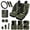 American Flag Green Camo, variant on Eagle Car Seat Cover Full Set for Men Woman American Flag Car Floor Mats 4th of July Steering Wheel Cover Keychains Seatbelt Pad Armrest Cover Coasters Lipstick Holder Auto Accessory 17pcs