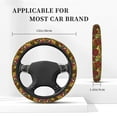thumbnail image 5 of Disketp Sunflower Elastic Microfiber Steering Wheel Cover for Truck,SUV,Cars,Universal 15 inch,Anti-Slip, 5 of 8