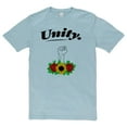thumbnail image 2 of Oversized Unity Statement Cotton Short Sleeve Graphic Shirt - Blue Mist 3XL, 2 of 4