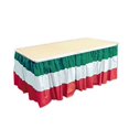 thumbnail image 1 of Beistle Rouge Blanc & Vert Plinthe de Table Lot de 6, 1 of 1