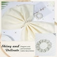thumbnail image 3 of Dalrosia 24PCS Pearl Napkin Rings, Luxurious Napkin Rings for Decorating Table Napkins, Elegant Napkins Ring Holders for Dinner, Wedding, Party Table Decoration, Thanksgiving & Christmas, 3 of 6