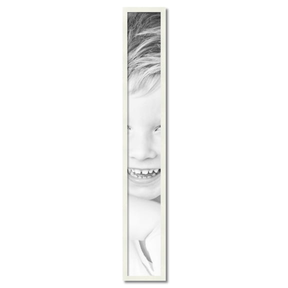 ArtToFrames 7" x 52" White Picture Frame, 7x52 inch White Wood Poster Frame (WOM-5138)