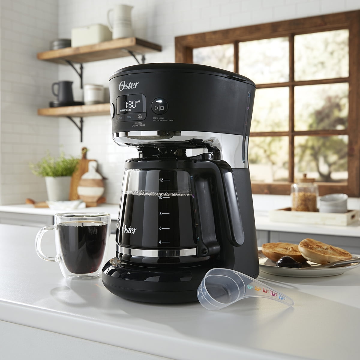 Oster 12-Cup Digital Programmable Coffee Maker BVSTRF100-033