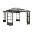 thumbnail image 2 of Sojag Savino 12 x 14 x 9 ft Black Gazebo, 2 of 14
