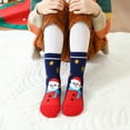 thumbnail image 5 of Xmarks 5 Pairs Kids Christmas Socks Thicken Terry Thermal Winter Warm Holiday Cotton Socks Toddler Children Gifts, 5 of 9