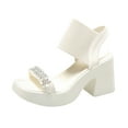thumbnail image 2 of Wavsuf Sandals for Women Casual Summer Beige Sandals Shoes Size 4.5, 2 of 5