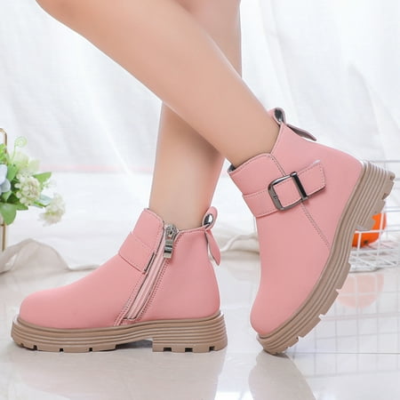 

TALKVE Girls Scrub Boots Shoes Waterproof Leather Short Boots Non Slip Breathable Boots