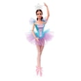 thumbnail image 2 of Muñeca Barbie Ballet Wishes Morena con tutú azul y morado, 2 of 6