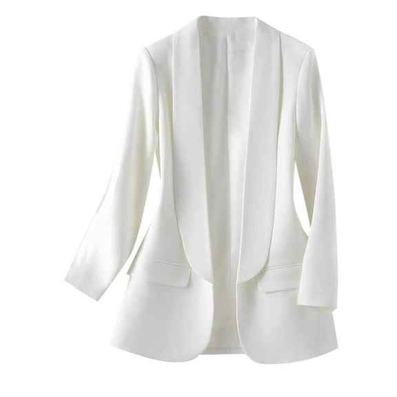 Chbgutlmr Women's Casual Blazers Long Sleeve Open Front Blazer Jacket Business Work Suit Jacket
