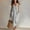 Gray, variant on QUNYINEY Casual Womens Sundresses Sleeveless Long Faux Cotton Linen A Line Dress Loose Fit with Pockets Beach Crew Neck Solid Dresses