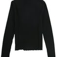 thumbnail image 2 of American Eagle Womens Ribbed Pullover Blouse, Black, Small, 2 of 2