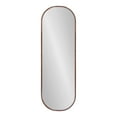 thumbnail image 2 of Kate and Laurel Caskill Modern Framed Capsule Mirror, 16 x 48, Bronze, Decorative Oval Accent Mirror for Wall, 2 of 8