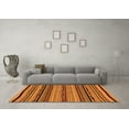 thumbnail image 3 of Ahgly Company Indoor Rectangle Abstract Orange Modern Area Rugs, 8' x 10', 3 of 4