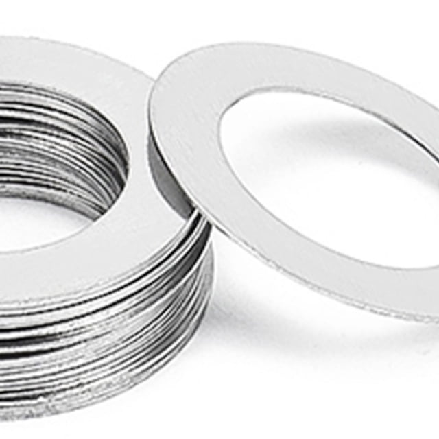 Junta ultrafina de acero inoxidable 304, arandela de seguridad ultrafina de metal, junta plana, arandela plana M6/M25/M40