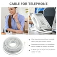 thumbnail image 4 of Phone Extension Cord Telephone Cable RJ11 6P4C Plug Couplers Phone Cable, 4 of 4