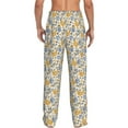 thumbnail image 3 of Uemuo Funny Chicken Pattern Men's Wide Leg Palazzo Lounge Pants with Pockets Light Weight Loose Comfy Casual Pajama Pants-Large, 3 of 9