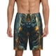 thumbnail image 1 of Balery Forest Meditating Tiger Pantalones cortos de pijama de punto de algodón para hombre con cinturilla y bolsillos-Medium, 1 of 6