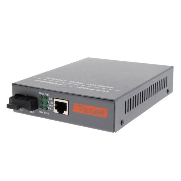 Convertidor multimodo SC CUTICAT de fibra Ethernet incorporado 2x 850 m