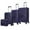 Felicity Navy, variant on MKF Collection Tulum Travel Luggage 4 pcs set, Luxurious Lightweight Suitcase by Mia K - Silver