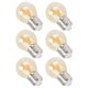 thumbnail image 2 of 6 bombillas LED vintage G45 doradas con base E27 para decoración del hogar, 6 W, luz cálida., 2 of 14