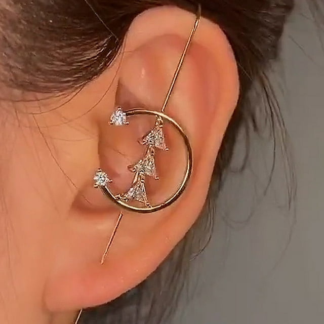 Ear Crawler Hook Earring Creative Ear Wrap Climber Earring Ear Cuff for Women