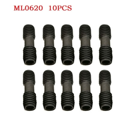 

Goodhd 10Pcs ML0520 ML0620 ML0625 Double Head Screws CNC Lathe For Turning Tool Holder