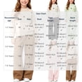 thumbnail image 4 of ITSAME Outfit Sets for Girls Crewneck Knit Sweater & Pants Set 2Pcs Fall Winter Comfy Casual Clothes White Size 5T, 4 of 6