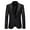 Black, variant on Men Stylish Solid Suit Blazer Business Wedding Party Outwear Jacket Tops Blouse Black XXL