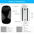 thumbnail image 4 of Wireless Multi-Touch Surface Magic Mouse Alternative USB C Rechargeable Bluetooth Mouse Compatible with MacOS/Windows/Linux/Android Laptop Desktop PC Smartphone Tablet (White), 4 of 5