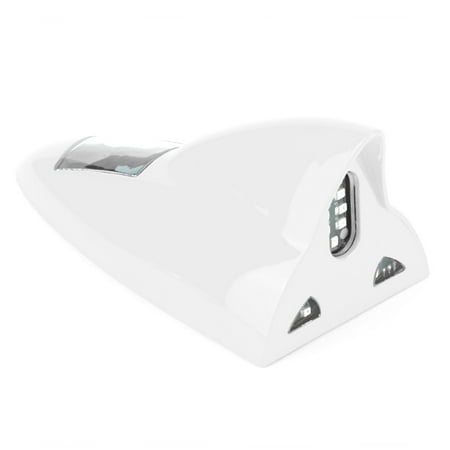

Strobe Light Flashing Light Led Warning Light 12LED Car Solar Energy Flashing Light Fin Warning Lamp Auto AccessoryWhite