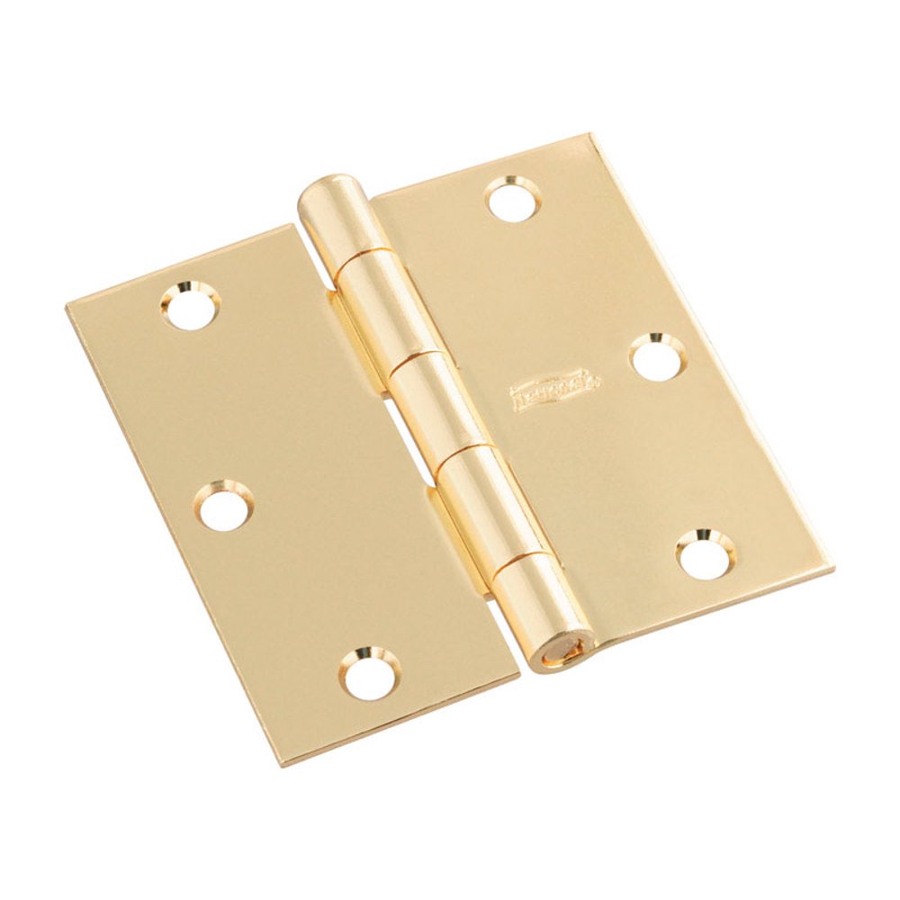 National Hardware 31/2 in. L Polished Brass Door Hinge 1 pk Walmart