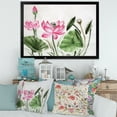 thumbnail image 3 of Designart 'Ancient Pink Lotuses In The Pond II' Traditional Framed Art Print, 3 of 4