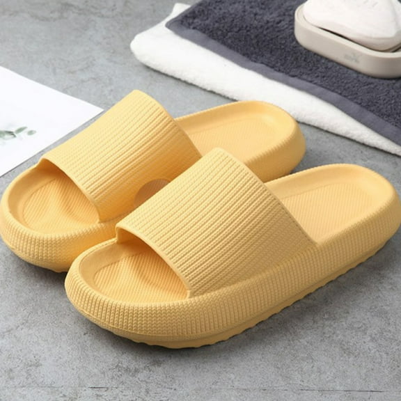 COMPUKAS Comfortable Platform Sandals Casual Color Slippers Breathable for Women