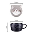 thumbnail image 3 of Taza de Cerámica Con Tapa HappyWare Diseño Gato Gris 100131_3, 3 of 3