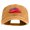 Gold, variant on Lady Red Hat Iron on Patched Unstructured Pigment Dyed Cotton Cap - Red OSFM