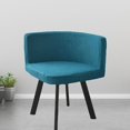 thumbnail image 2 of Funda para silla de terciopelo escandinavo azul, 1 pieza, funda para sillón de oficina blanca, funda para silla con respaldo elástico, funda para silla de comedor, para su hogar, 2 of 5