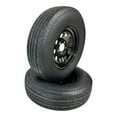 thumbnail image 2 of 2-PK TrailQuest Trailer Tire Rim ST225/75R15 LRE Radial 5 Lug Black Modular Wheel 5X4.5" Bolt Pattern, 2 of 7