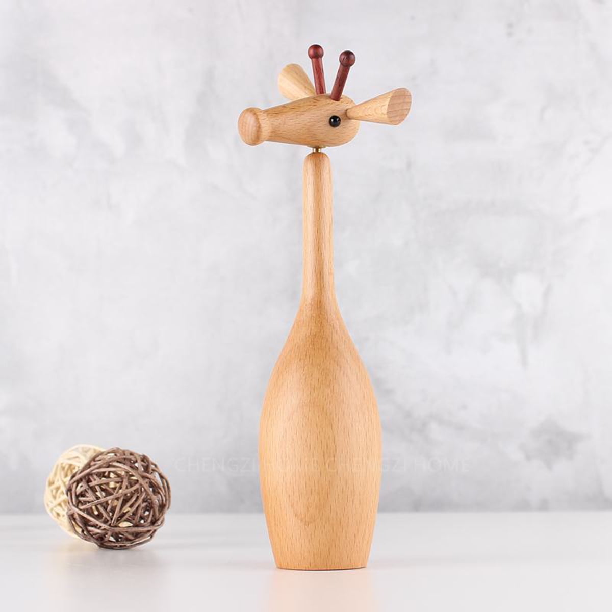 wooden giraffe toy