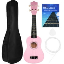 GOOHOCHY Pink Ukulele 21 Inch For Beginners With Long-term Playability 1 Set