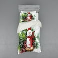 thumbnail image 1 of Ambesonne Christmas Bedding Set 3 Pcs, Funny Snowman, Twin, White, 1 of 3