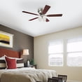 thumbnail image 5 of Westinghouse Contempra 4 52 in. Brushed Nickel Finish Reversible Blades (Rosewood/Bird's Eye Maple) Frosted Ribbed Glass, 5 of 7
